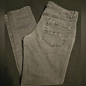 Black pike jeans mens size‎ 40x34 black distressed